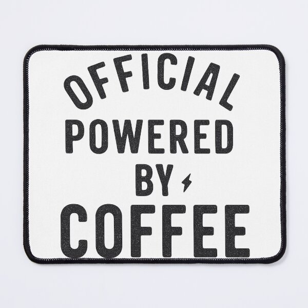 Item preview, Official Powered By Coffee Bold Typography designed and sold by Taylor Bb.