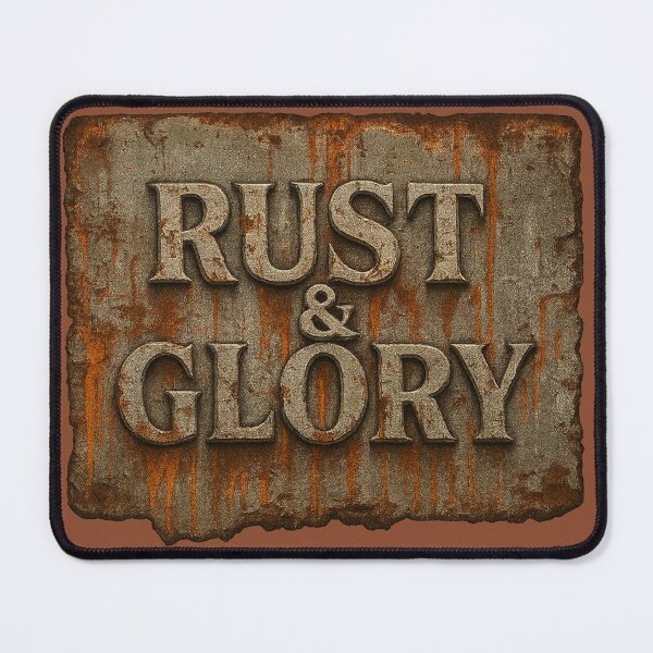 Item preview, Rust & Glory – Grunge Metal Typography with Industrial Elegance designed and sold by JonelCrafts.