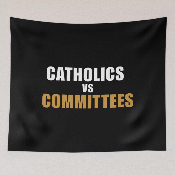 Item preview, Catholics Vs Committees Funny Catholics Vs Committees Football designed and sold by JesseNolan.
