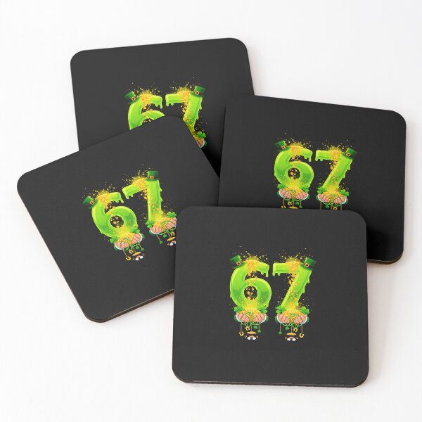 Item preview, 67 Meme Shamrocks Six Seven Shamrocks 6-7 St Patrick's Day  designed and sold by Intomindfood.