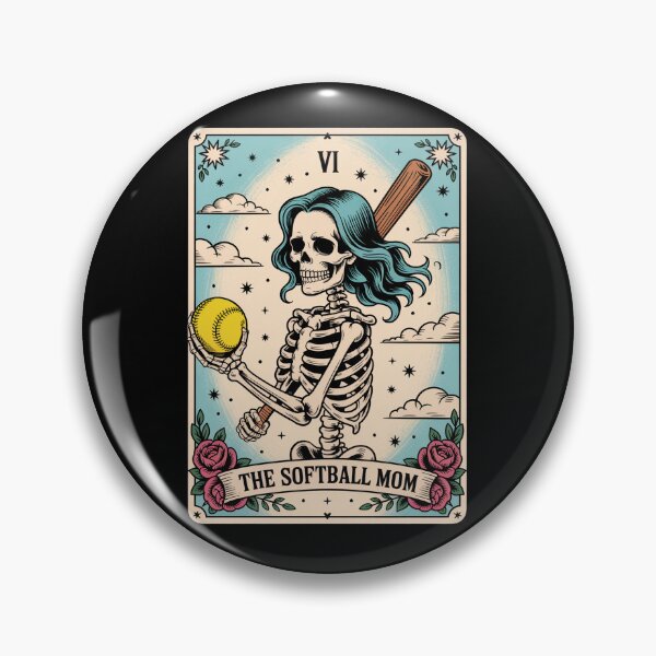 Item preview, Softball Mom Tarot Card Skeleton Softball Mama designed and sold by johnertullio.