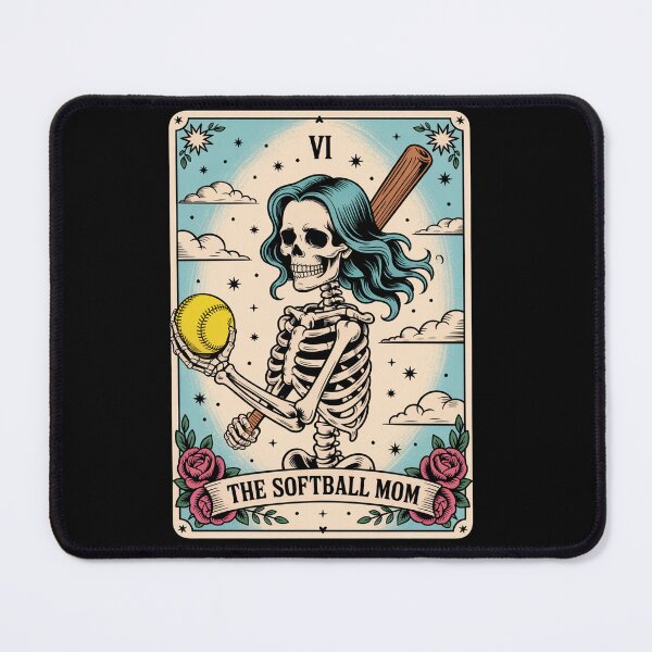Item preview, Softball Mom Tarot Card Skeleton Softball Mama designed and sold by johnertullio.
