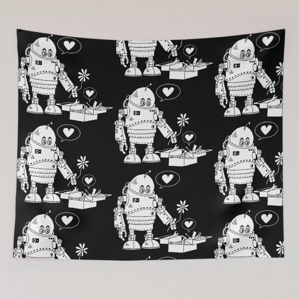Item preview, Robot in love (white) designed and sold by Lagueny.
