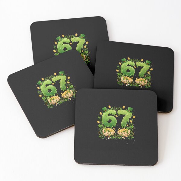 Item preview, 67 Meme Shamrocks Six Seven Shamrocks 6-7 St Patrick's Day  designed and sold by Intomindfood.