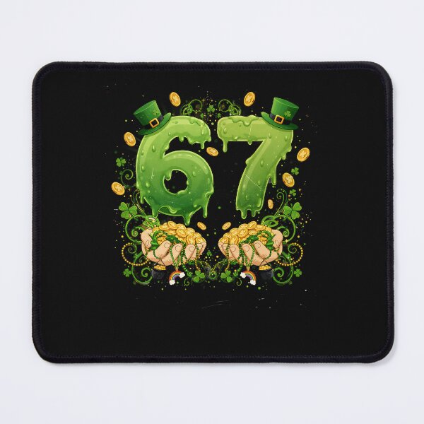 Item preview, 67 Meme Shamrocks Six Seven Shamrocks 6-7 St Patrick's Day designed and sold by Intomindfood.