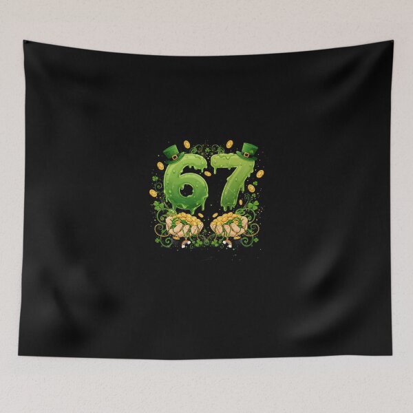 Item preview, 67 Meme Shamrocks Six Seven Shamrocks 6-7 St Patrick's Day  designed and sold by Intomindfood.