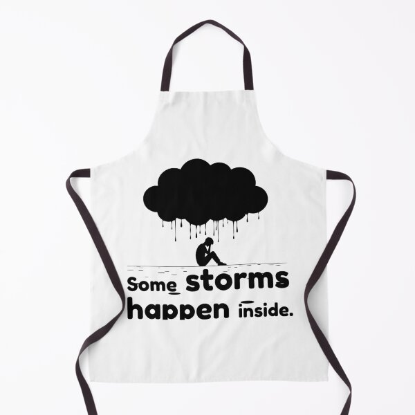 Item preview, Some Storms Happen Inside – Emotional Mind Quote designed and sold by NeutronDesign.