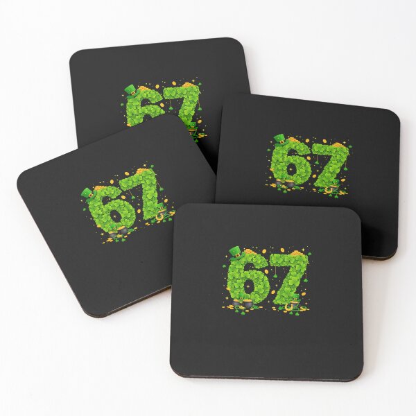 Item preview, 67 Meme Shamrocks Six Seven Shamrocks 6-7 St Patrick's Day  designed and sold by Intomindfood.
