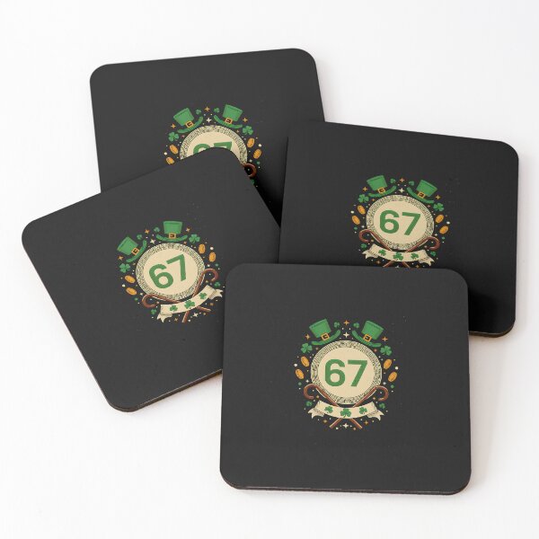 Item preview, 67 Meme Shamrocks Six Seven Shamrocks 6-7 St Patrick's Day  designed and sold by Intomindfood.