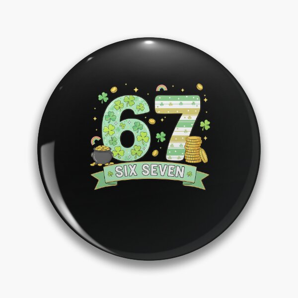 Artikelvorschau, 67 Meme-Kleeblätter Sechs Sieben Kleeblätter 6-7 St. Patrick's Day entworfen und verkauft von Intomindfood.