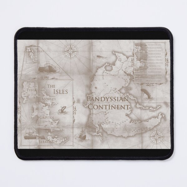 Item preview, [FULL] The Isles and the Pandyssian Continent Map designed and sold by DeviantMerch.