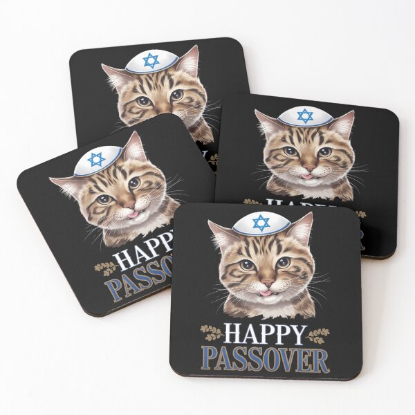 Item preview, Passover Happy Passover Cat Funny Seder Jewish Holiday designed and sold by CruelShadesSt.