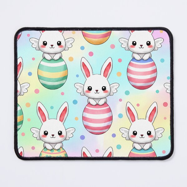 Item preview, Angel Bunny Delight – Seamless Easter Egg Pattern designed and sold by meesub.