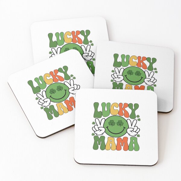 Item preview, Retro Groovy St Patricks Day Lucky Mama Smile Mom Mother  designed and sold by repconomArt.