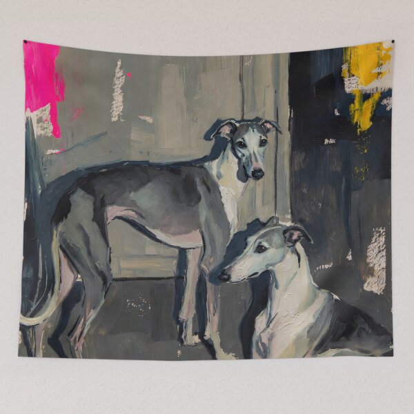 Item preview, Modern Greyhound Painting, Greyhound Abstract Art designed and sold by KiraChie.