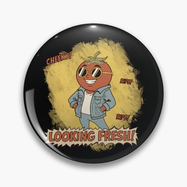 Item preview, Looking Fresh Tomato – Cheeky Funny Food Character Art designed and sold by Popstudio85.