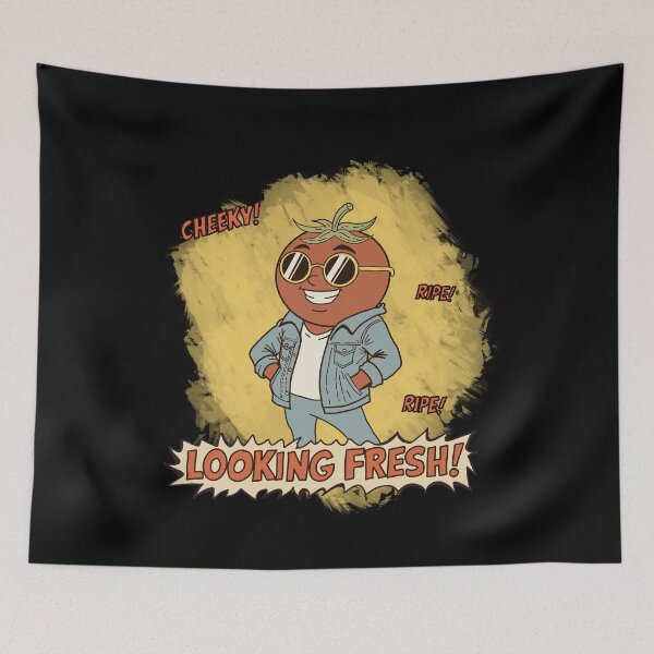Item preview, Looking Fresh Tomato – Cheeky Funny Food Character Art designed and sold by Popstudio85.