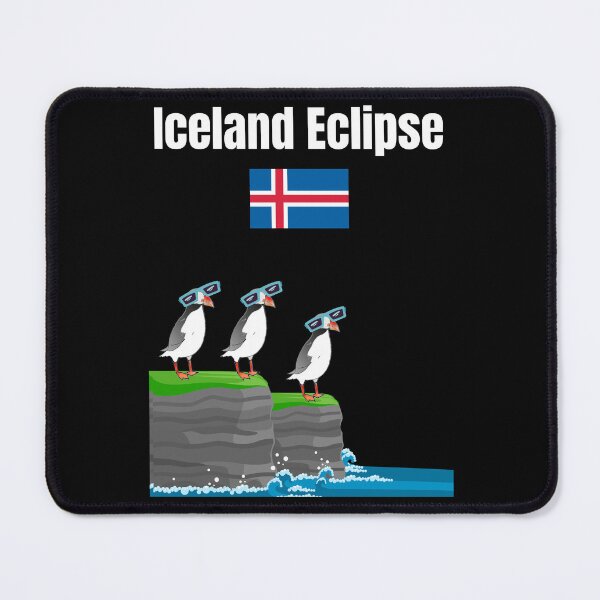 Item preview, Iceland solar eclipses lover Puffin Colony Iceland flag souvenir designed and sold by Artstastic.