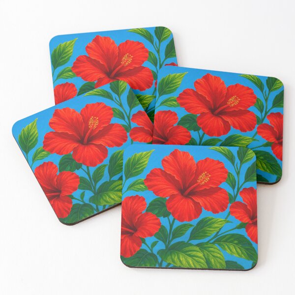 Item preview, Exotic blossoms against a sky blue designed and sold by Sigtrix.