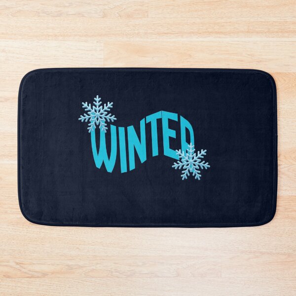 Item preview, Winter Aesthetic Typography with Snowflakes – Cozy Cold Season Design designed and sold by Uceepeace.