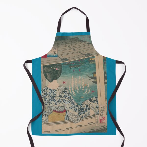 Item preview, Vintage, Japanese art, woodblock, Ukiyo-e, Firework and a lady, Wall art, Puzzle, designed and sold by VintageJapan for Japanese woodblock, Ukiyoe, Retro art and more.