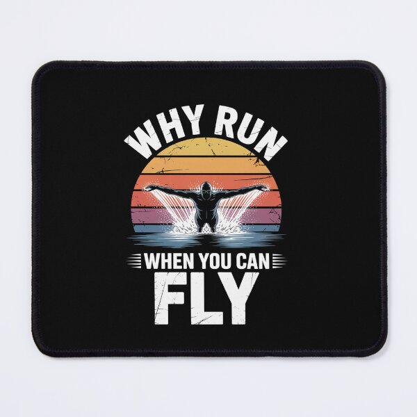 Item preview, Swimming Why Run When You Can Fly designed and sold by Elenasriveras.