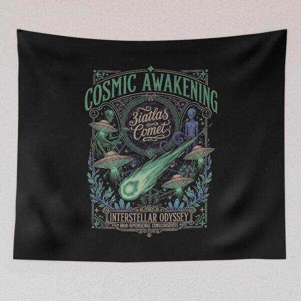 Item preview, Cosmic Awakening Interstellar Odyssey Alien Art designed and sold by zzz888.