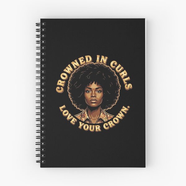 Item preview, Crowned In Curls Retro Gold Afro Black Woman designed and sold by QuipQuips.