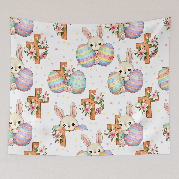 Item preview, Easter Blessings & Bunny Joy – Seamless Spring Pattern designed and sold by meesub.