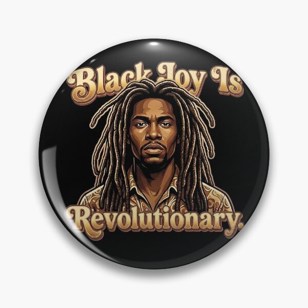 Item preview, Black Joy Is Revolutionary Retro Gold 70s Portrait designed and sold by QuipQuips.