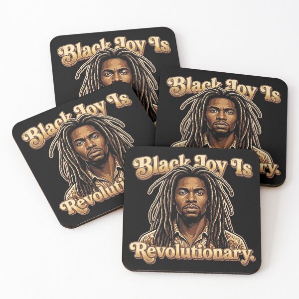 Item preview, Black Joy Is Revolutionary Retro Gold 70s Portrait designed and sold by QuipQuips.
