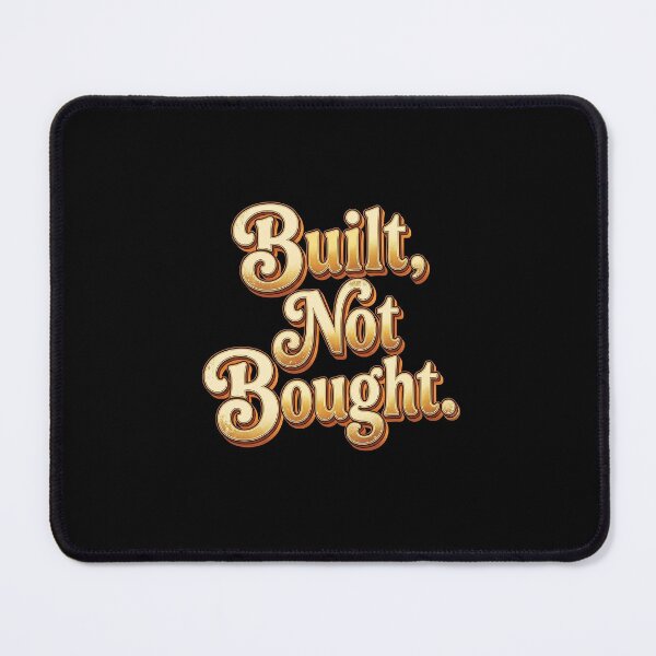 Item preview, Built Not Bought Retro Gold Black History Month designed and sold by QuipQuips.