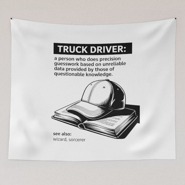 Item preview, Truck Driver Definition Trucker designed and sold by Elenasriveras.