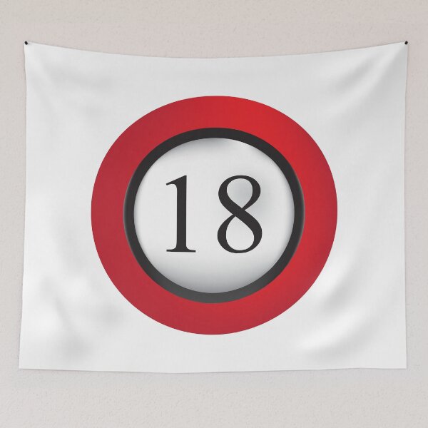 Item preview, Rated 18 – Adults Only Age Limit Icon designed and sold by NeutronDesign.
