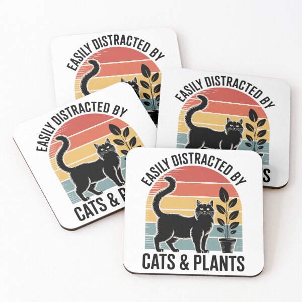 Item preview, Easily Distracted By Cat And Crystals designed and sold by CruelShadesSt.