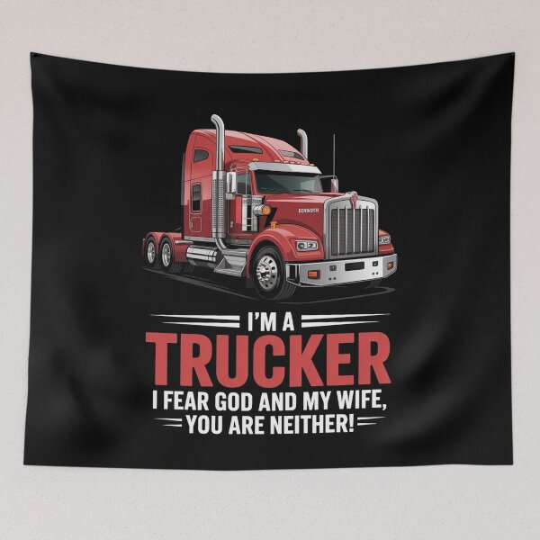 Item preview, Trucker Fear Wife God You Neither Truck Driver Husband designed and sold by Elenasriveras.