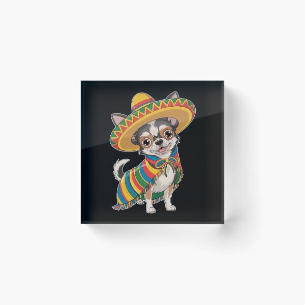 Item preview, Cinco De mayo Chihuahua dog Lover Sombrero Tacos Fiesta designed and sold by CruelShadesSt.