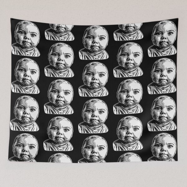 Item preview, Ai Baby Meme Funny grumpy Baby Tuff Baby Covering Mouth Brainrot  designed and sold by Dolphin Graphic.