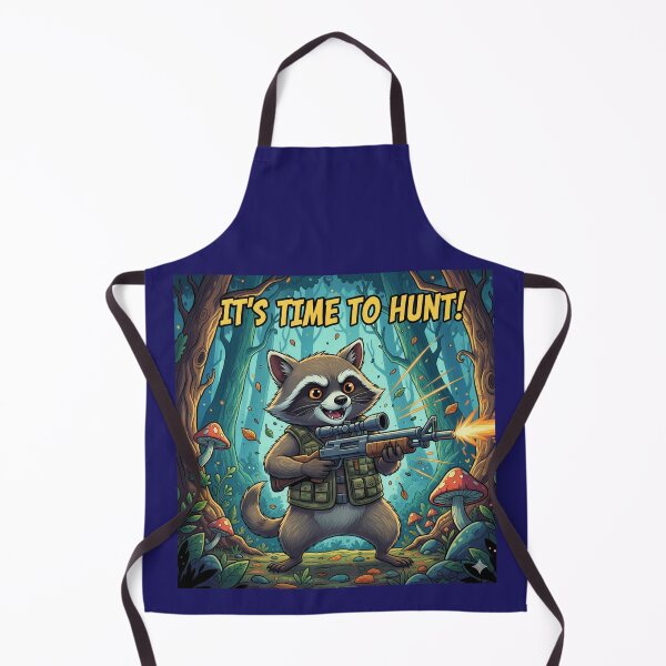 Item preview, Funny Tactical Raccoon - It's Time to Hunt - Mischievous Trash Panda Cartoon designed and sold by Winning-Way.