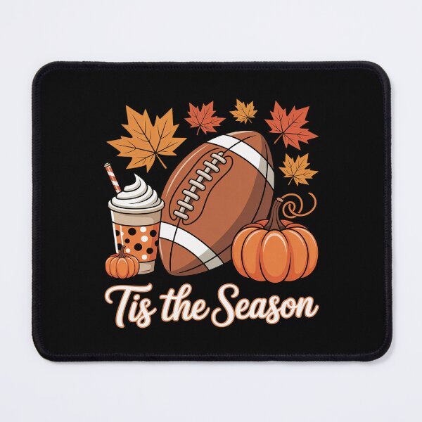 Item preview, Tis The Season Fall Thanksgiving Pumpkin Spice Football designed and sold by HORIZBoutique.