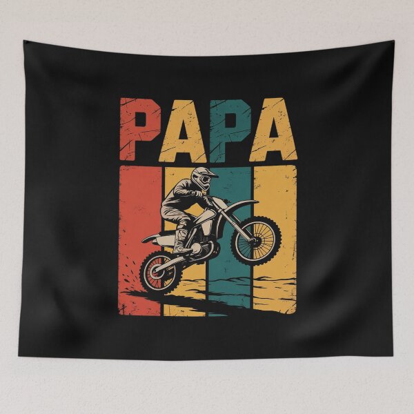 Item preview, Motorcross Dirt Bike Rider Papa Silhouette designed and sold by nicomitchell.