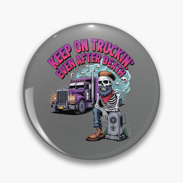 Item preview, Skeleton truck driver - diesel humor - afterlife road trip - eternal road - skeleton road warrior - undead trucker journey - ghost road shirt - truck stop ghost stories designed and sold by JansenGS.
