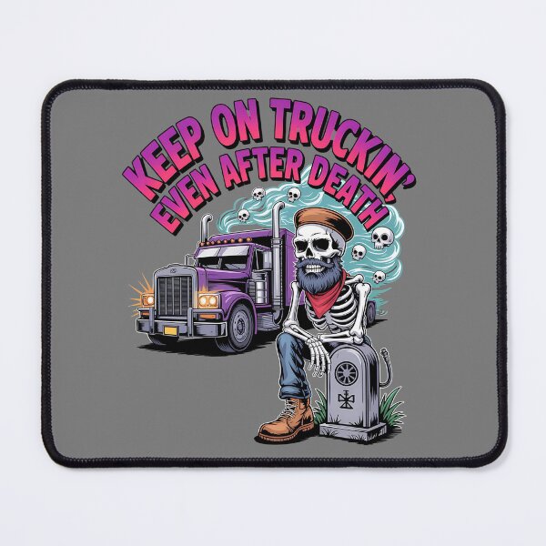 Item preview, Skeleton truck driver - diesel humor - afterlife road trip - eternal road - skeleton road warrior - undead trucker journey - ghost road shirt - truck stop ghost stories designed and sold by JansenGS.