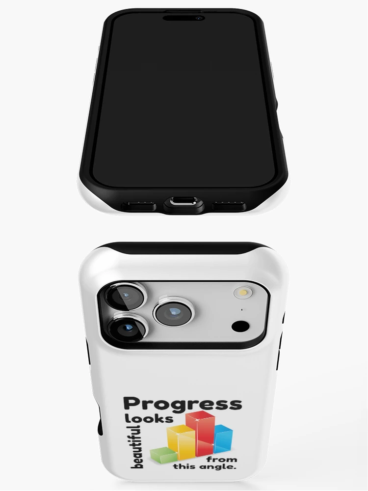 Thumbnail 3 of 4, iPhone Case, Data Rise – 3D Abstract Bar Chart Design designed and sold by NeutronDesign.