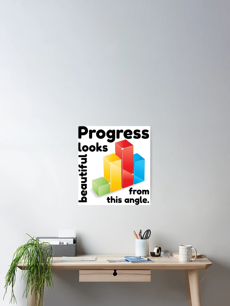 Thumbnail 2 of 3, Poster, Data Rise – 3D Abstract Bar Chart Design designed and sold by NeutronDesign.
