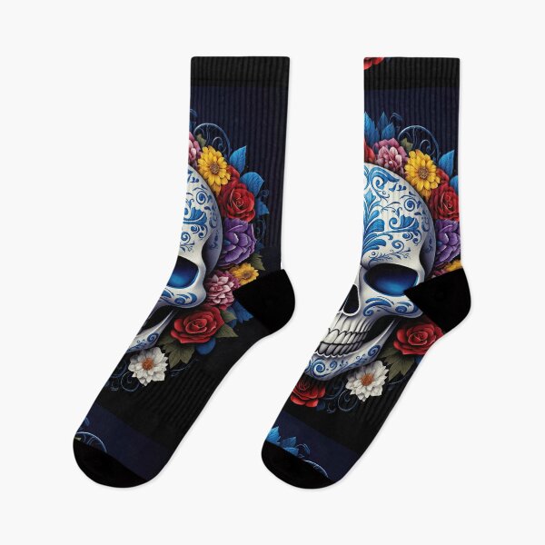 Item preview, Porcelain Skull Blooming with Roses designed and sold by Grafititee.
