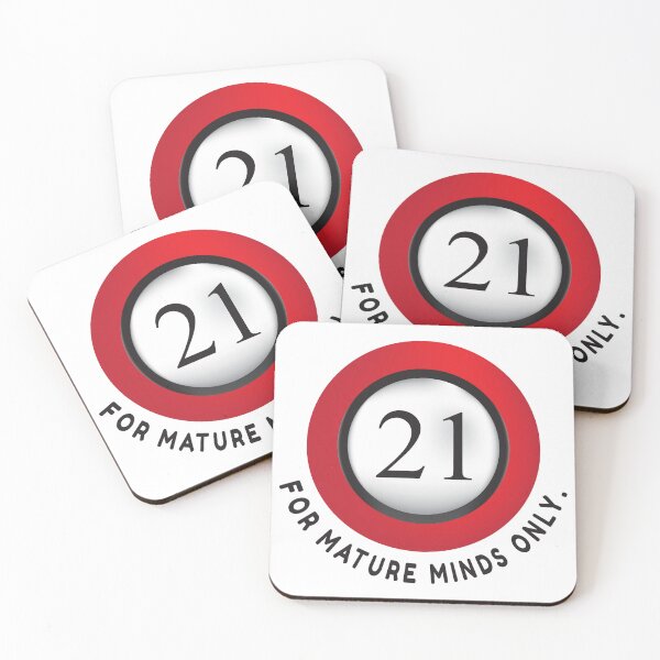 Item preview, Rated 21 – For Mature Minds Only designed and sold by NeutronDesign.