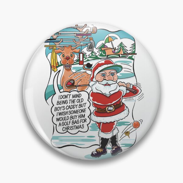 Item preview, Golfing Santa Cartoon fron Robert Hills designed and sold by Robert Hills.