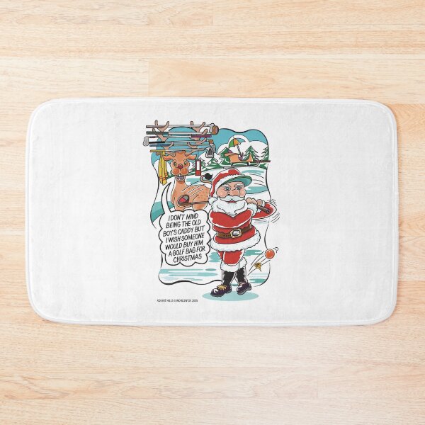 Item preview, Golfing Santa Cartoon fron Robert Hills designed and sold by Robert Hills.