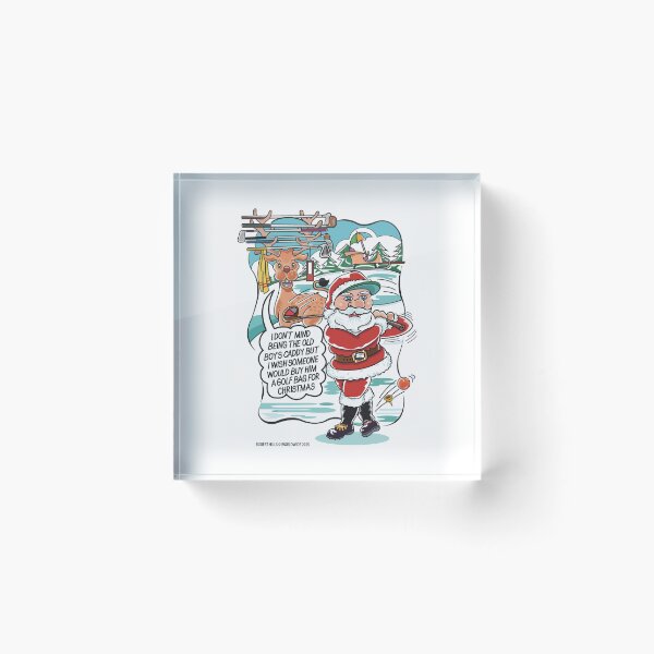 Item preview, Golfing Santa Cartoon fron Robert Hills designed and sold by Robert Hills.